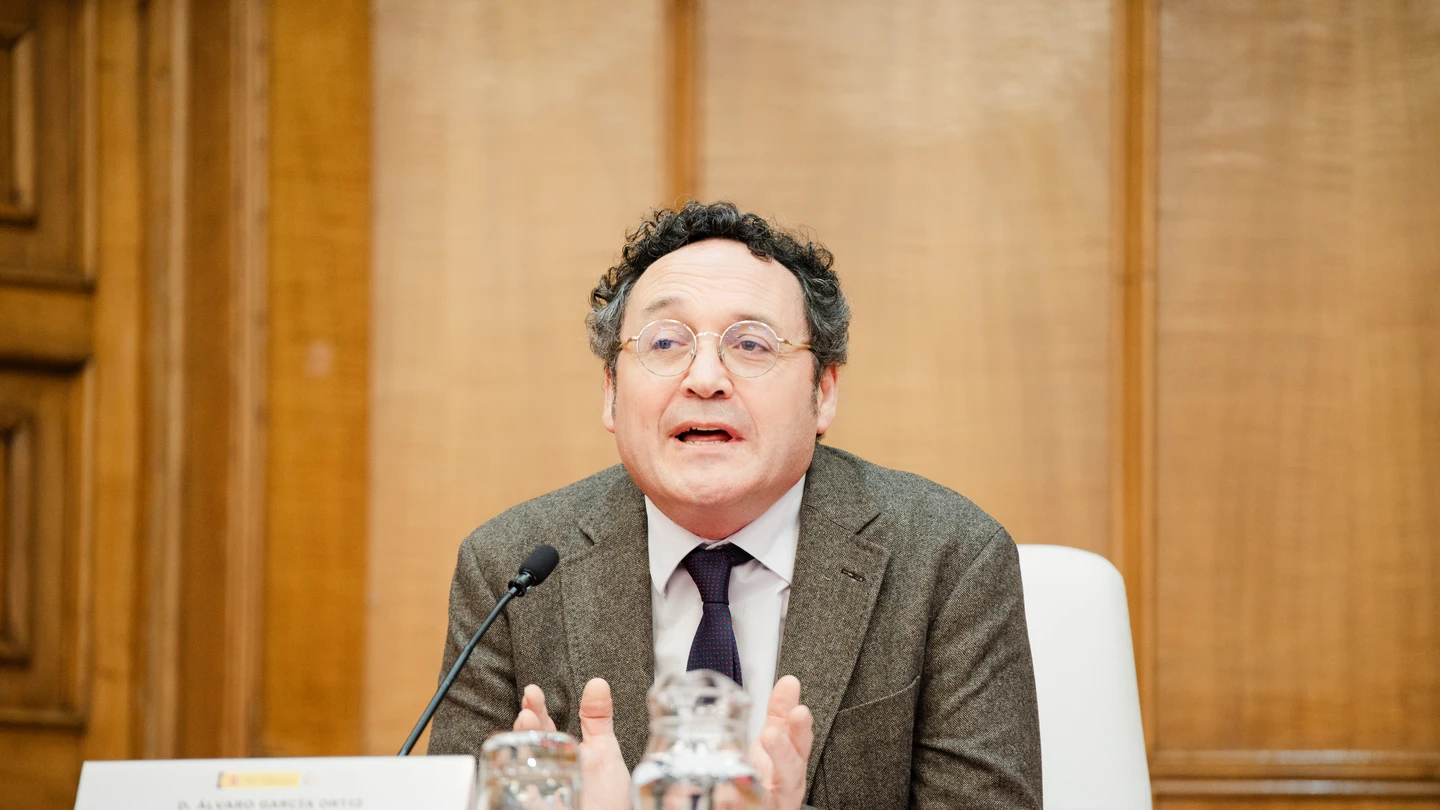El fiscal general del Estado, Álvaro García Ortiz, en la inauguración de la 63ª promoción de la carrera de fiscal El fiscal general del Estado, Álvaro García Ortiz, en la inauguración de la 63ª promoción de la carrera de fiscal