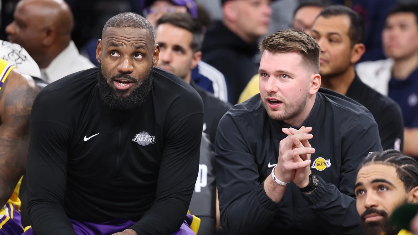 Lebron James y Luka Doncic Lebron James y Luka Doncic