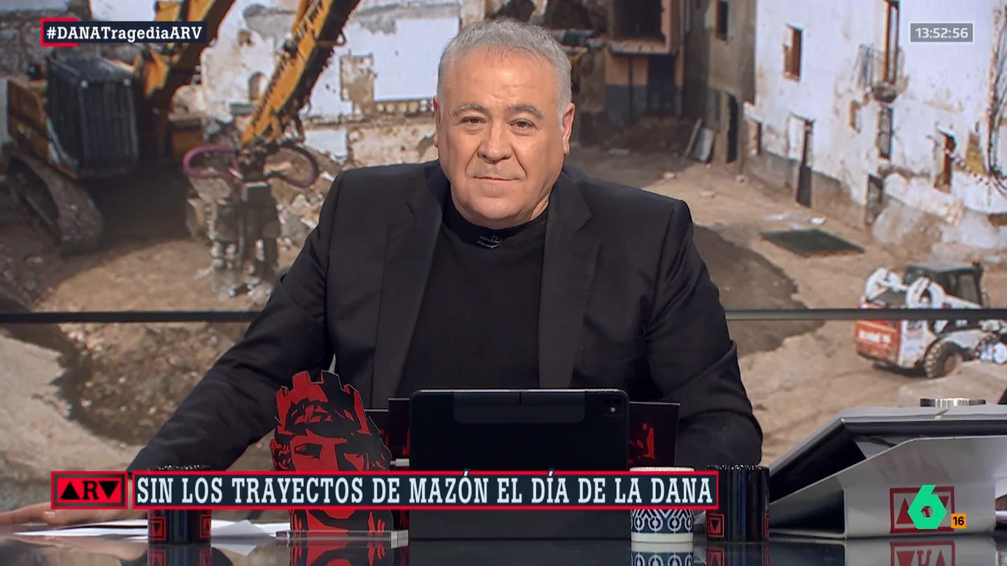 Ferreras define a Mazón como "un enfermo de la mentira": "Es una de las drogas más peligrosas y poderosas" Ferreras define a Mazón como "un enfermo de la mentira": "Es una de las drogas más peligrosas y poderosas"