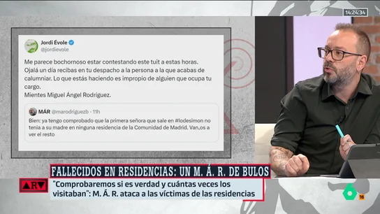 Maestre señala que Miguel Ángel Rodríguez "sabía que mentía" sobre la hija de una de las víctimas de las residencias Maestre señala que Miguel Ángel Rodríguez "sabía que mentía" sobre la hija de una de las víctimas de las residencias