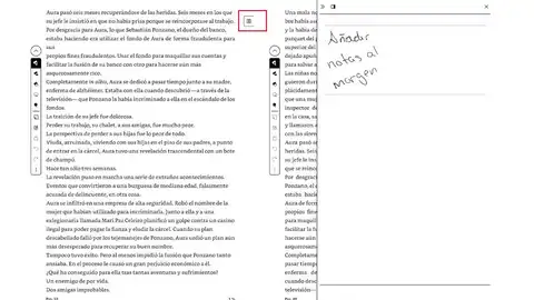 Añadiendo notas al margen de un libro Añadiendo notas al margen de un libro