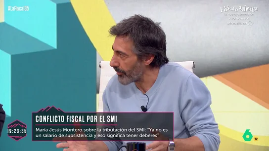 LA ROCA Juan del Val, de parte de Yolanda Díaz: "La subida del SMI repercute muy poco si tienen que tributar como quiere Montero"  LA ROCA Juan del Val, de parte de Yolanda Díaz: "La subida del SMI repercute muy poco si tienen que tributar como quiere Montero"
