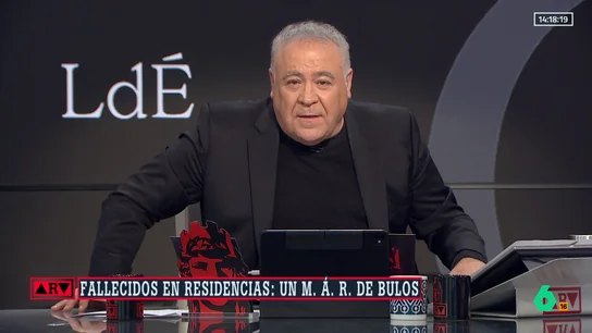 Ferreras reacciona a las acusaciones de Miguel Ángel Rodríguez sobre la hija de una de las víctimas de las residencias: "Es increíble" Ferreras reacciona a las acusaciones de Miguel Ángel Rodríguez sobre la hija de una de las víctimas de las residencias: "Es increíble"