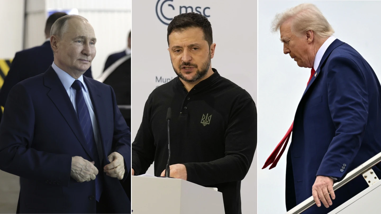 Putin, Zelenski y Trump, en imágenes recientes. Putin, Zelenski y Trump, en imágenes recientes.