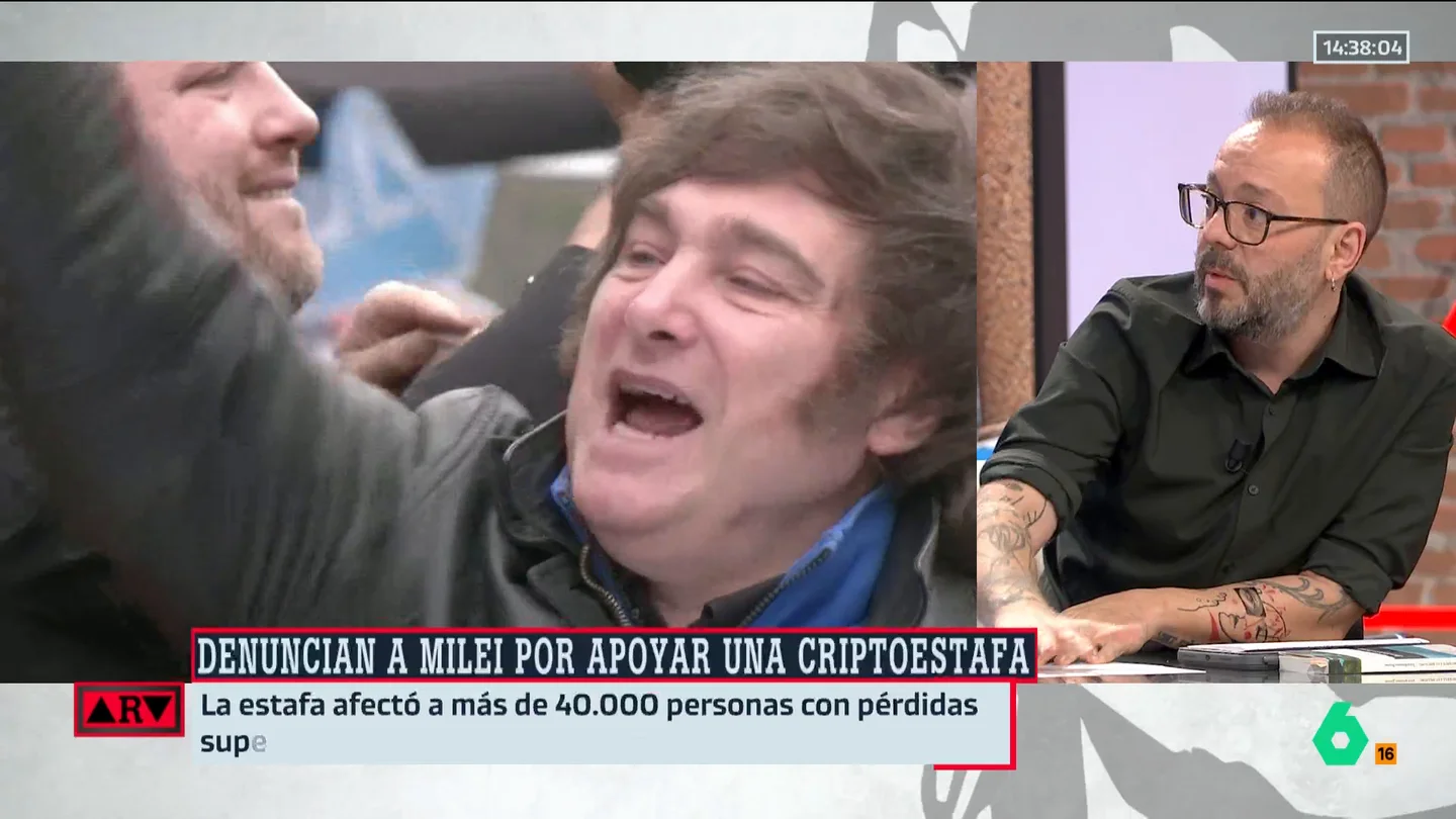 Maestre, sobre la 'criptoestafa' en Argentina: "Es lo que pasa por creer en vendedores de crece pelo como Milei" Maestre, sobre la 'criptoestafa' en Argentina: "Es lo que pasa por creer en vendedores de crece pelo como Milei"