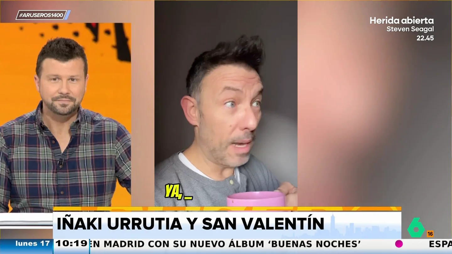 Iñaki Urrutia, a los que "no regalan en San Valentín sino cualquier día del año": "¿Qué diste en San Eustaquio?" Iñaki Urrutia, a los que "no regalan en San Valentín sino cualquier día del año": "¿Qué diste en San Eustaquio?"