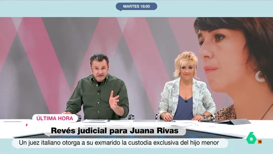 MVT Iñaki López reacciona en directo al revés judicial a Juana Rivas: "A pesar de los indicios de maltrato, la justicia dice que acusa en falso al padre" MVT Iñaki López reacciona en directo al revés judicial a Juana Rivas: "A pesar de los indicios de maltrato, la justicia dice que acusa en falso al padre"