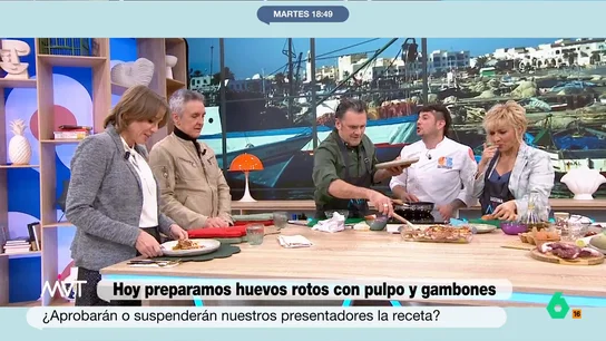 Ramoncín y Tania Sánchez aprueban el plato de Iñaki y Cristina: "Estáis mejorando, se nota muchísimo" Ramoncín y Tania Sánchez aprueban el plato de Iñaki y Cristina: "Estáis mejorando, se nota muchísimo"