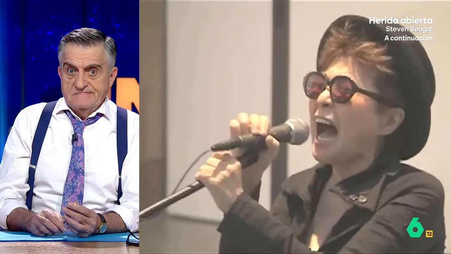 Wyoming escoge a Yoko Ono para describir la situación entre Ucrania y EEUU: "Igual no le pilláis la onda poética..." Wyoming escoge a Yoko Ono para describir la situación entre Ucrania y EEUU: "Igual no le pilláis la onda poética..."