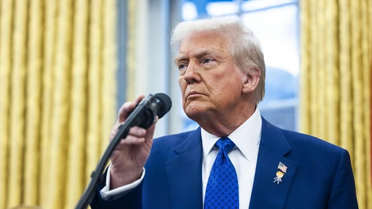 Imagen de Donald Trump en la Casa Blanca. Imagen de Donald Trump en la Casa Blanca.