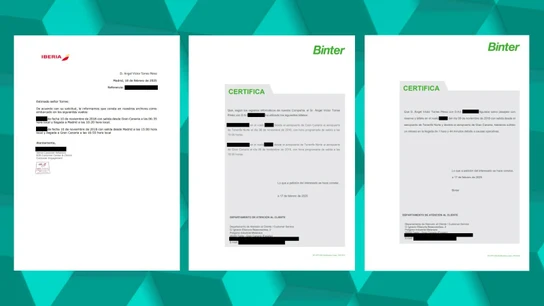 Los certificados de vuelo presentados por Torres que desmontan las acusaciones de Aldama Los certificados de vuelo presentados por Torres que desmontan las acusaciones de Aldama