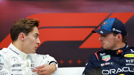 Russell y Verstappen Russell y Verstappen