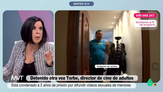 Bea de Vicente: "Lo peor no es que al señor Torbe le pongan las niñas, es la cantidad de gente que compra su material" Beatriz de Vicente reflexiona en este vídeo sobre la nueva detención de Torbe por agresión sexual, trata de personas y detención ilegal y que España sea "uno de los países que más consume pornografía infantil en el mundo".