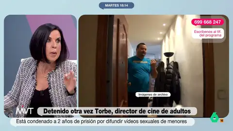 Bea de Vicente: "Lo peor no es que al señor Torbe le pongan las niñas, es la cantidad de gente que compra su material" Beatriz de Vicente reflexiona en este vídeo sobre la nueva detención de Torbe por agresión sexual, trata de personas y detención ilegal y que España sea "uno de los países que más consume pornografía infantil en el mundo".