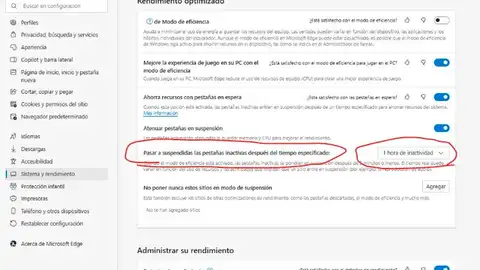 Estableciendo ajuste que permite cerrar las pestañas Estableciendo ajuste que permite cerrar las pestañas