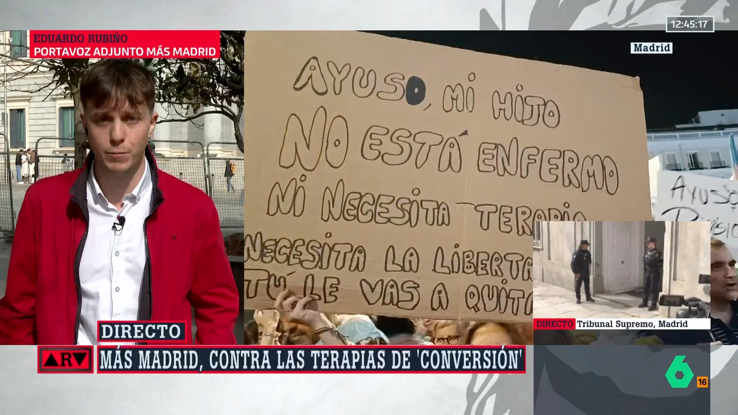 Más Madrid, contra las terapias de 'conversión': "Intentar cambiarle la sexualidad a alguien no es más que una tortura" Más Madrid, contra las terapias de 'conversión': "Intentar cambiarle la sexualidad a alguien no es más que una tortura"