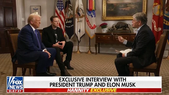 Donald Trump y Elon Musk juntos en una entrevista en Fox Donald Trump y Elon Musk juntos en una entrevista en Fox