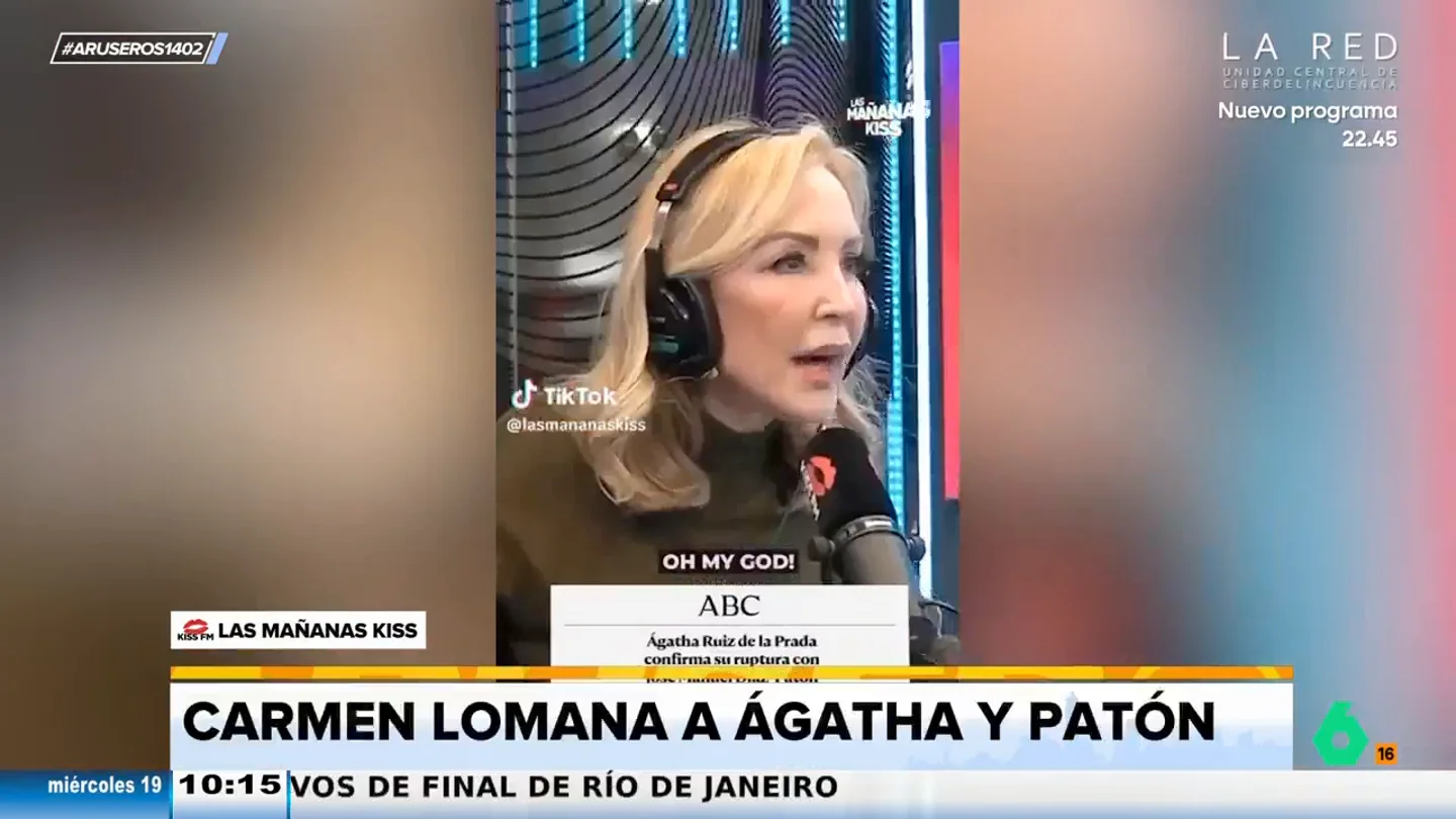 Carmen Lomana afirma que la ruptura de Ágatha Ruiz de la Prada y Patón "es un montaje": "Es para hacer caja" Carmen Lomana afirma que la ruptura de Ágatha Ruiz de la Prada y Patón "es un montaje": "Es para hacer caja"