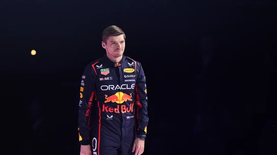 Max Verstappen en la presentación conjunta Max Verstappen en la presentación conjunta