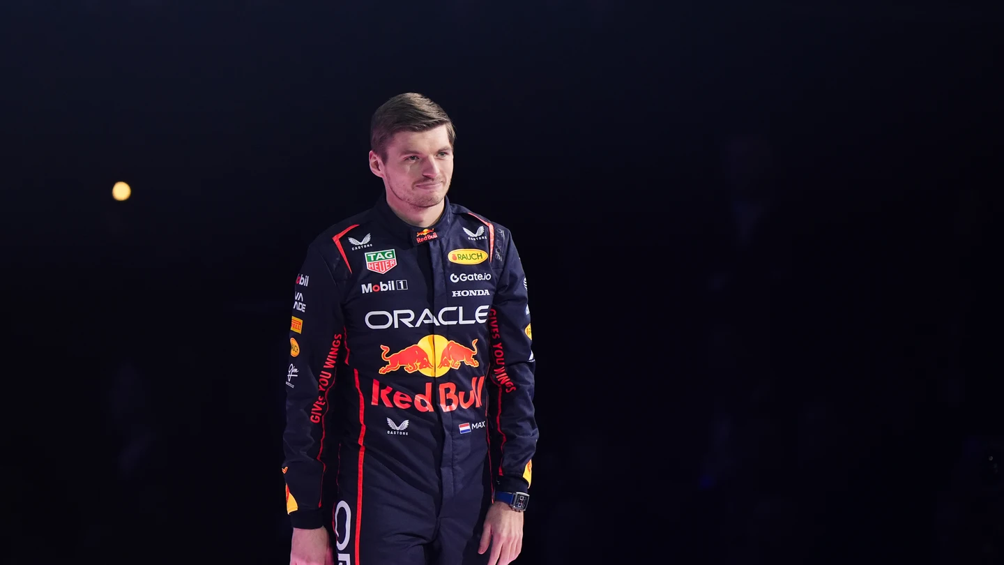 Max Verstappen en la presentación conjunta Max Verstappen en la presentación conjunta