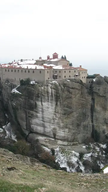 Meteora en invierno Meteora en invierno