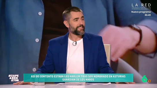 La confesión de Dani Mateo tras el nombramiento de Leo Harlem: "Yo por Asturias beso todos los nabos que me encuentro" Dani Mateo reacciona con humor al nombramiento de Leo Harlem como guardián de los nabos en Asturias, una distinción de la que el cómico habló con Pablo Motos anoche en su visita a 'El Hormiguero'.