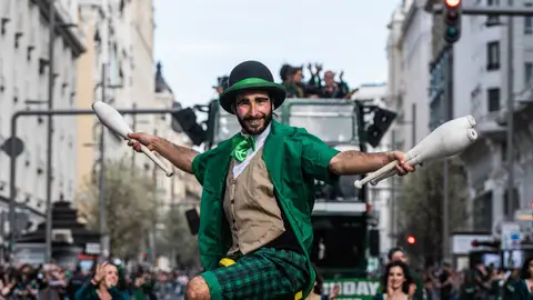 Desfile de San Patricio de la Gran Vía de Madrid Desfile de San Patricio de la Gran Vía de Madrid
