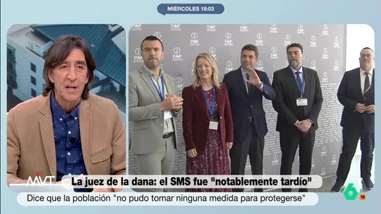 El mensaje de Benjamín Prado a la alcaldesa de Valencia: "El día que encuentre un pero a Mazón, nos ha quemado el país entero" "El problema es que llegue a número 1 alguien como Mazón, que es un tipo que ha demostrado una incapacidad absoluta para hacer nada, ni siquiera en el peor de los casos", afirma rotundo Benjamín Prado sobre el president de la Generalitat.