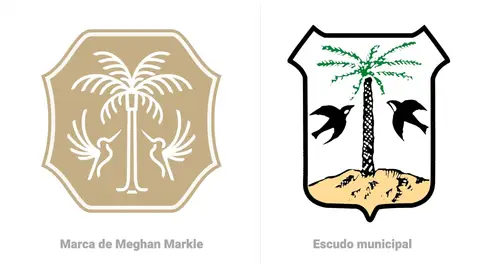 Marca de productos de Meghan Markle y escudo de Porreres, en Mallorca Marca de productos de Meghan Markle y escudo de Porreres, en Mallorca