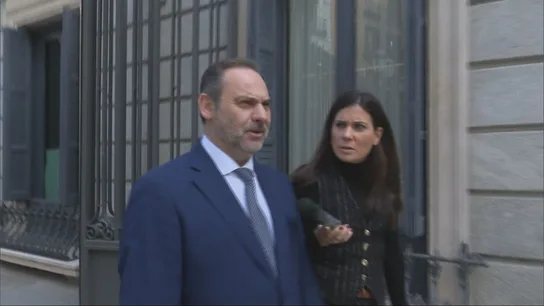 José Luis Ábalos, con María Llapart en el Congreso de los Diputados José Luis Ábalos, con María Llapart en el Congreso de los Diputados