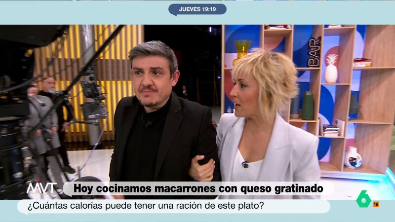 El divertido momento de Cristina Pardo improvisando con Alfonso Pérez Medina