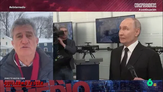 Guillermo Fesser, tajante sobre la negociación de paz en Ucrania entre Rusia y EEUU: "Es un negocio" El periodista que la actitud de Trump es "una gran desgracia pero no es una sorpresa". Fesser indica que su objetivo es ganarle la carrera comercial a China y "es capaz de sentarse con el enemigo natural de EEUU: Rusia".