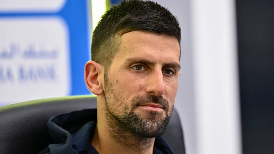 Novak Djokovic en Doha Novak Djokovic en Doha