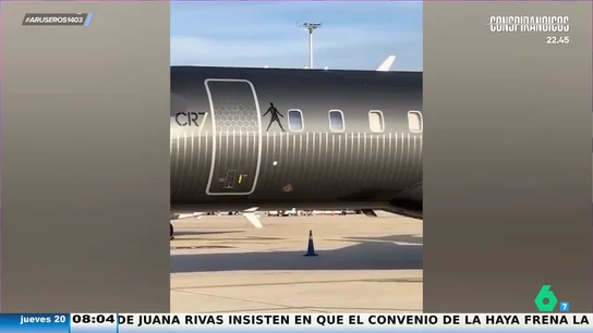 El avión de Cristiano Ronaldo, obligado a aterrizar de urgencia en Mánchester por una grieta Cristiano Ronaldo