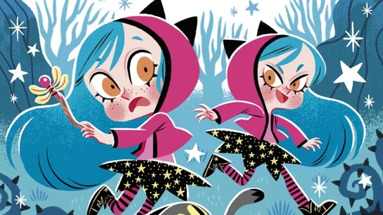 Detalle de la cubierta de Anna Kadabra 15. La noche de la impostora', de Pedro Mañas y David Sierra Listón Detalle de la cubierta de Anna Kadabra 15. La noche de la impostora', de Pedro Mañas y David Sierra Listón