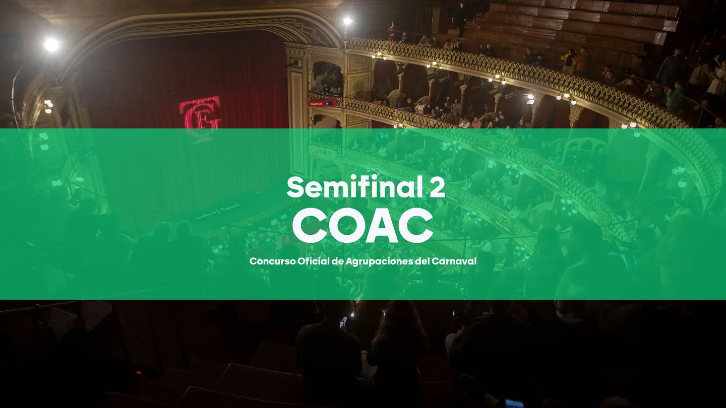 Segunda semifinal del COAC 2025, en el Gran Teatro Falla de Cádiz Segunda semifinal del COAC 2025, en el Gran Teatro Falla de Cádiz