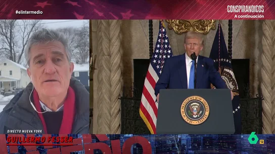 Guillermo Fesser explica qué es 'Inunda la zona', el plan de Trump que "paraliza a la prensa y la oposición" Guillermo Fesser explica qué es 'Inunda la zona', el plan de Trump que "paraliza a la prensa y la oposición"