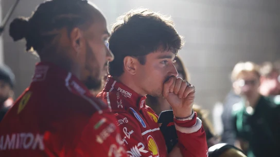 Lewis Hamilton y Charles Leclerc Lewis Hamilton y Charles Leclerc