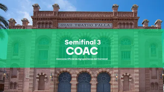 COAC 2025 | Tercera semifinal del Concurso del Carnaval de Cádiz de 2025 COAC 2025 | Tercera semifinal del Concurso del Carnaval de Cádiz de 2025