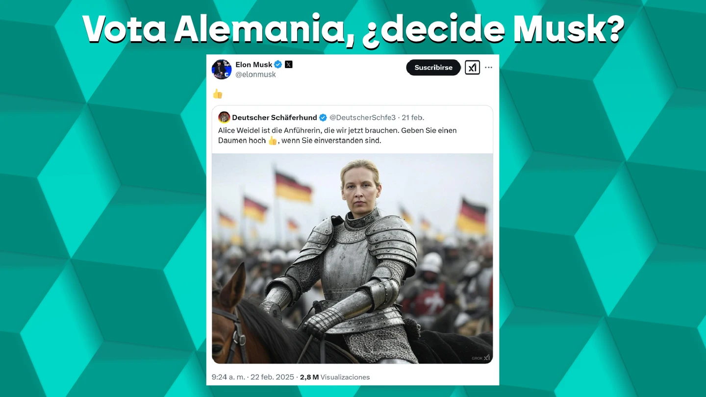 Tuit de apoyo de Elon Musk a la candidata ultraderechista de Alemania Tuit de apoyo de Elon Musk a la candidata ultraderechista de Alemania