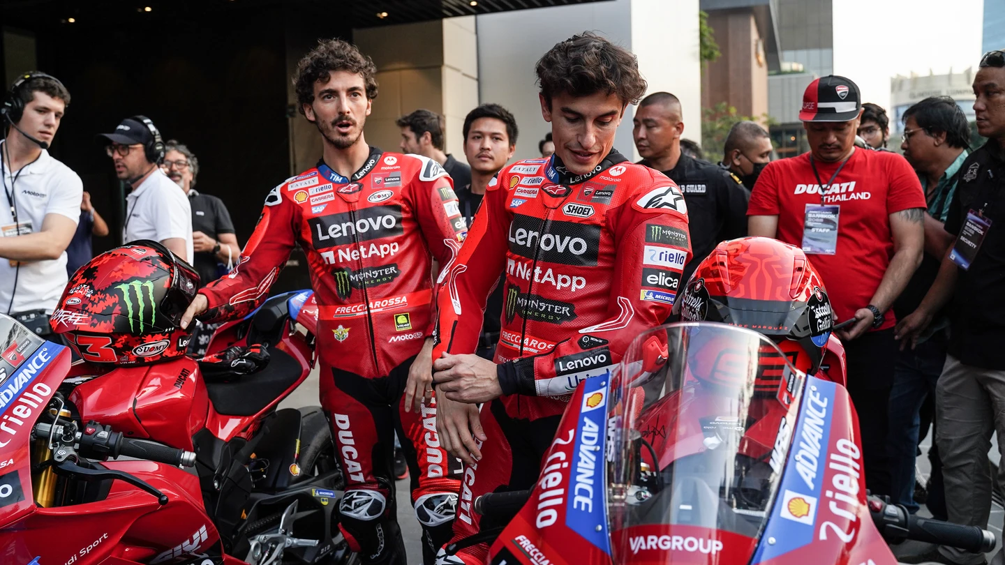 Pecco Bagnaia y Marc Márquez Pecco Bagnaia y Marc Márquez