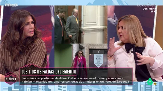 "Podemos decir que ha hecho una orgía": Nuria Roca habla sobre la noche de 'pasión' entre el rey Juan Carlos y el torero Jaime Ostos "Podemos decir que ha hecho una orgía": Nuria Roca habla sobre la noche de 'pasión' entre el rey Juan Carlos y el torero Jaime Ostos