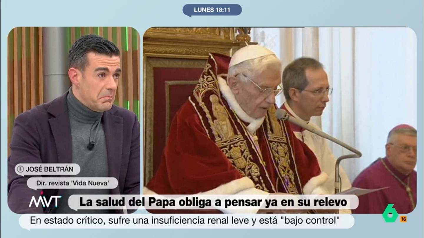 La teoría de José Beltrán sobre la renuncia de Benedicto XVI: "Se sintió sin fuerzas para gobernar la Iglesia" La teoría de José Beltrán sobre la renuncia de Benedicto XVI: "Se sintió sin fuerzas para gobernar la Iglesia"