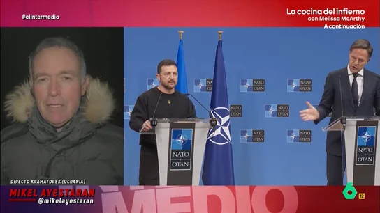 Ayestaran explica las críticas a Zeleski en Ucrania: "Como no hay soldados, ha abierto las cárceles y hay 6.000 expresos combatiendo" Ayestaran explica las críticas a Zeleski en Ucrania: "Como no hay soldados, ha abierto las cárceles y hay 6.000 expresos combatiendo"