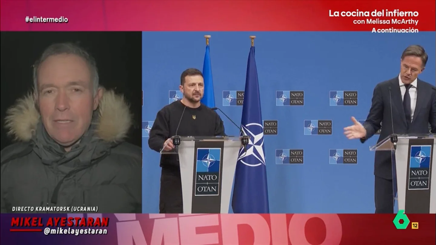 Ayestaran explica las críticas a Zeleski en Ucrania: "Como no hay soldados, ha abierto las cárceles y hay 6.000 expresos combatiendo" Ayestaran explica las críticas a Zeleski en Ucrania: "Como no hay soldados, ha abierto las cárceles y hay 6.000 expresos combatiendo"