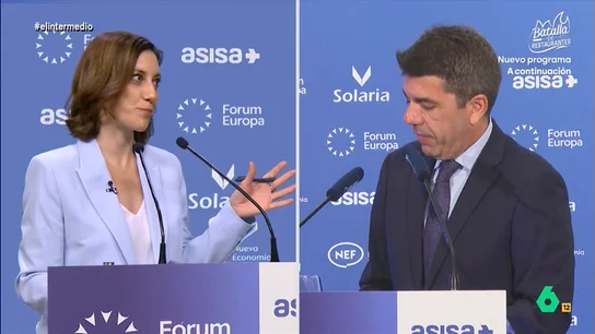 La surrealista 'entrevista' de Cristina Gallego a Carlos Mazón: "Ha hablado incluso con demasiada sinceridad" ¿Dónde estuvo Carlos Mazón el día de la DANA? ¿Cómo fue la comida en 'El Ventorro'? ¿Con quién estuvo durante cinco horas? El 'president' responde a esas y otras cuestiones en esta entrevista falsa de El Intermedio.
