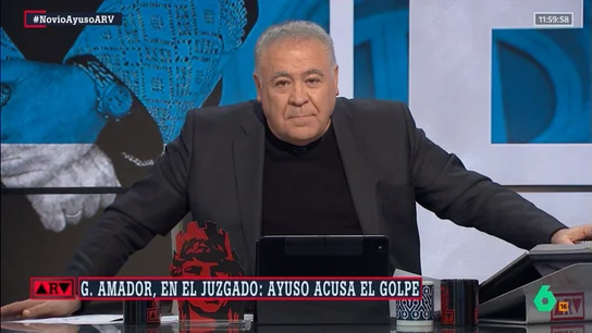 Ferreras desmiente a Ayuso tras acusar de que su novio fue agredido por un cámara: "Es mentira, no fue agredido, el VAR no engaña" Ferreras desmiente a Ayuso tras acusar de que su novio fue agredido por un cámara: "Es mentira, no fue agredido, el VAR no engaña"
