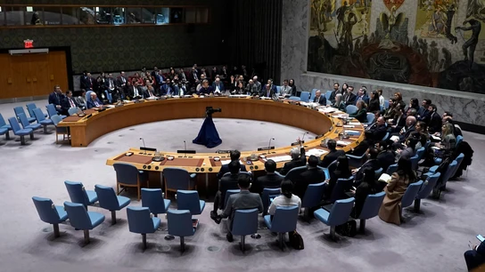 El Consejo de Seguridad de la ONU, reunido este lunes en la sede del organismo internacional. El Consejo de Seguridad de la ONU, reunido este lunes en la sede del organismo internacional.