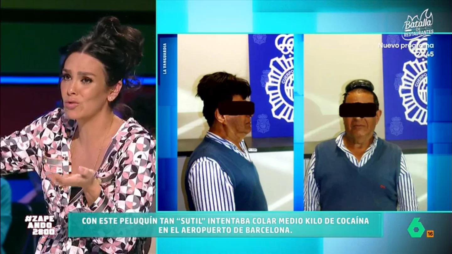 Cristina Pedroche admite que siente pena por los narcos que esconden droga en la peluca "Ellos se ven obligados a hacer eso, porque estará pasando penurias y se habrá visto en esas", comenta Cristina Pedroche sobre los dos casos de narcos interceptados por la Policía con cocaína en pelucas.