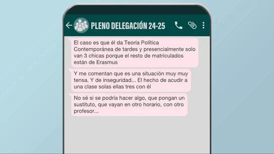 Chat de alumnos de Monedero al que ha accedido laSexta Chat de alumnos de Monedero al que ha accedido laSexta